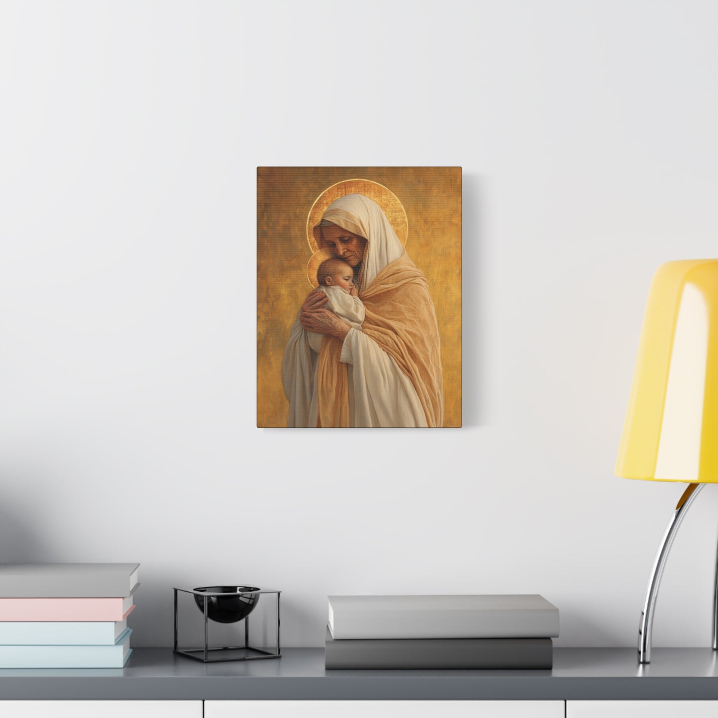 Saint Anna the Prophetess - Museum Wrapped Canvas - Print - Religious Art for your Home - Christian print - Prayer Room Art - Catholic