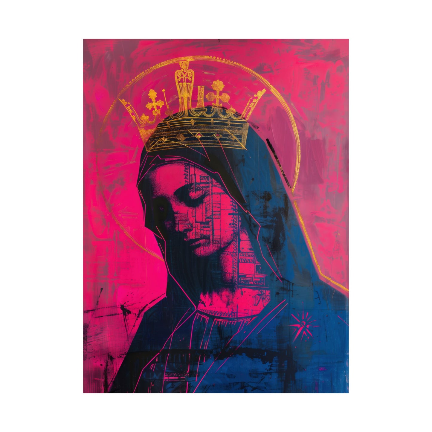 Mary, Mother of God - Source of Consolation Poster Print - Sanctified Souls Print - Multiple Sizes - Premium Posters - Catholic Art