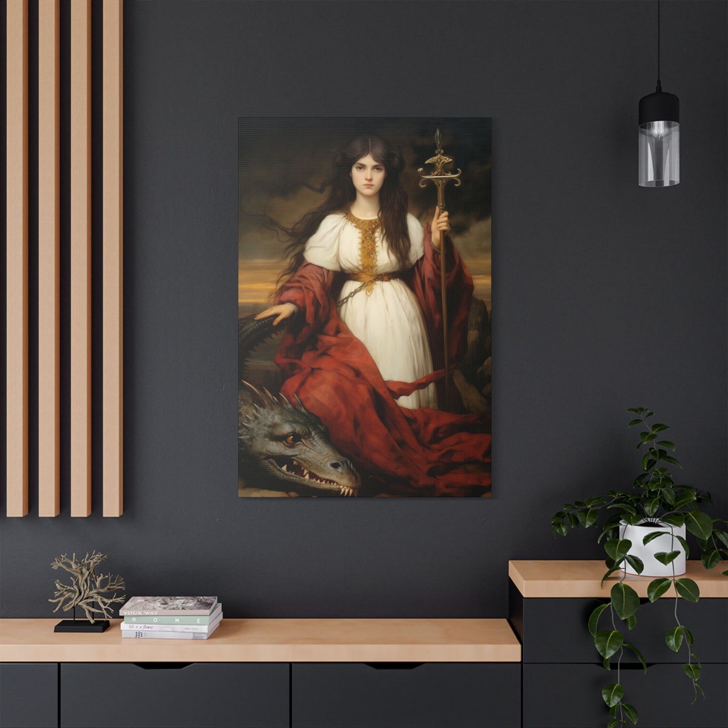 Saint Martha of Bethany Canvas Print - Multiple Sizes - Catholic Home art - Museum Wrapped Canvas - Sanctified Souls Print