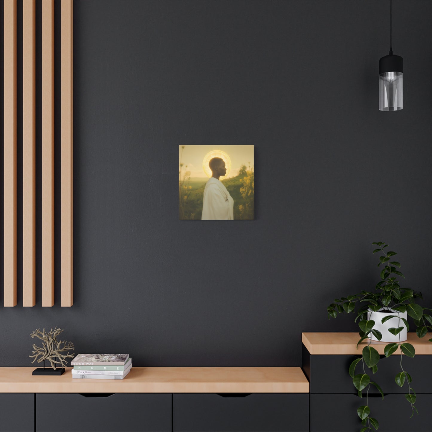 Saint Charles Lwanga - Museum Wrapped Canvas - Sanctified Souls Print - Religious Art for your Home - Catholic Patron Saint Art