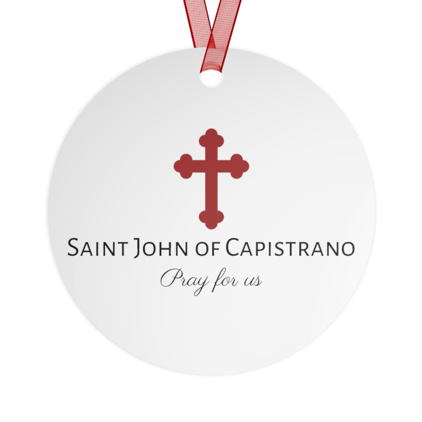 Saint John of Capistrano - Religious Holiday Christmas Ornament and Keepsake - Double sided Keepsake Religious Ornament
