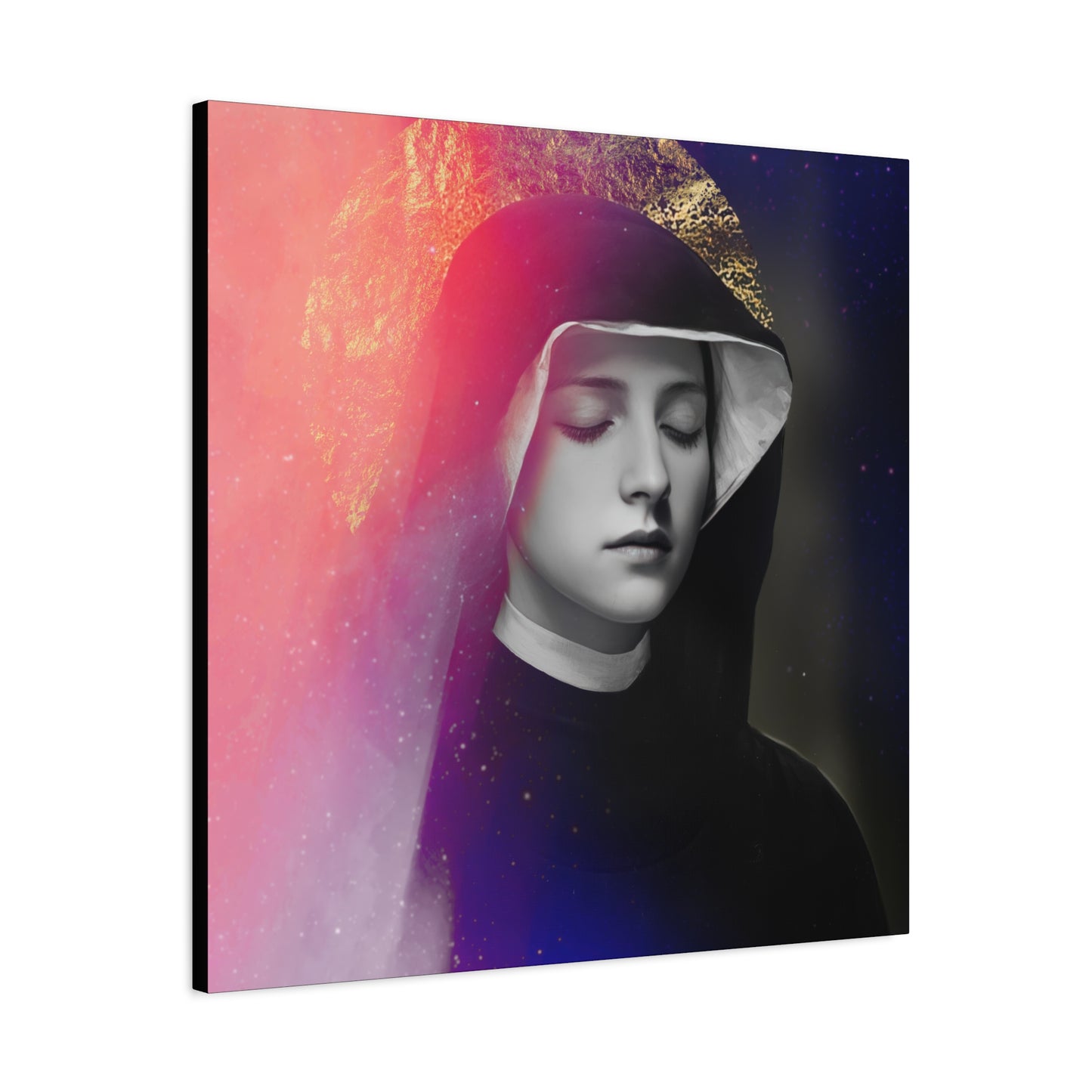 Saint Faustina Kowalska - Museum Wrapped Canvas - Sanctified Souls Print - Religious Art for your Home