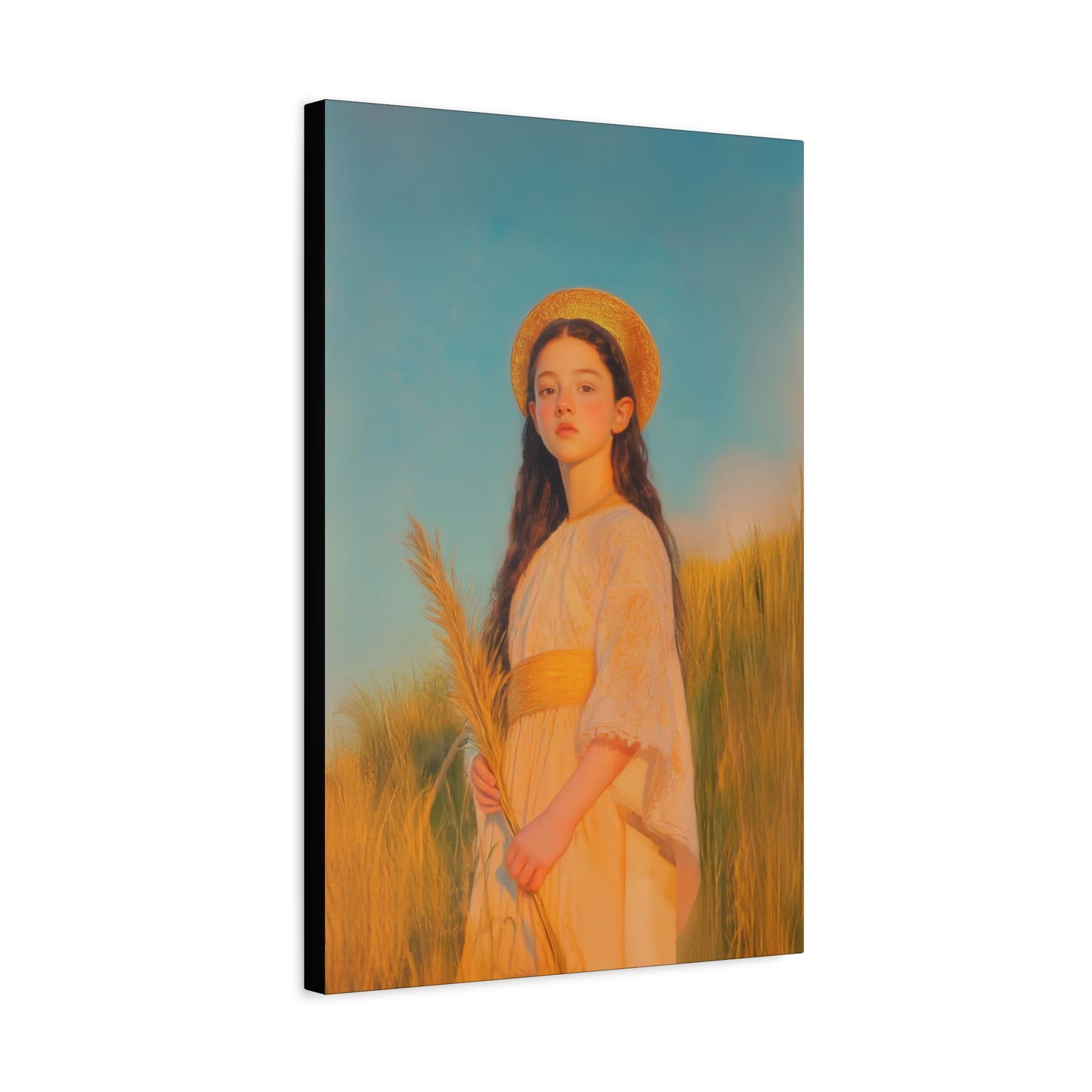 Saint Faith - Multiple Sizes - Catholic Home art - Museum Wrapped Canvas - Sanctified Souls Print - Martyr Saint