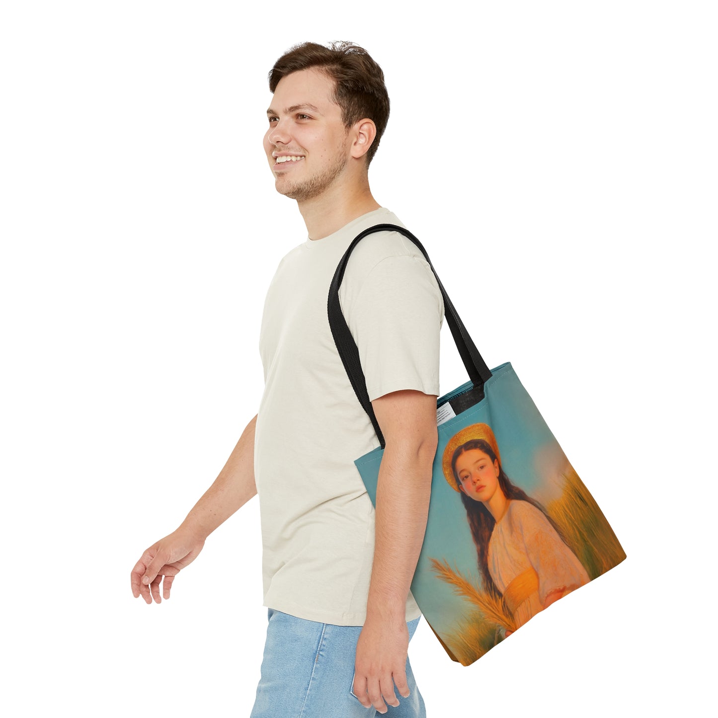 Saint Faith - Tote Bag - Large Medium Small Faith Art Bag - Bible Study Faith Purse - Double Sided Prayer Tote - Catholic Saint