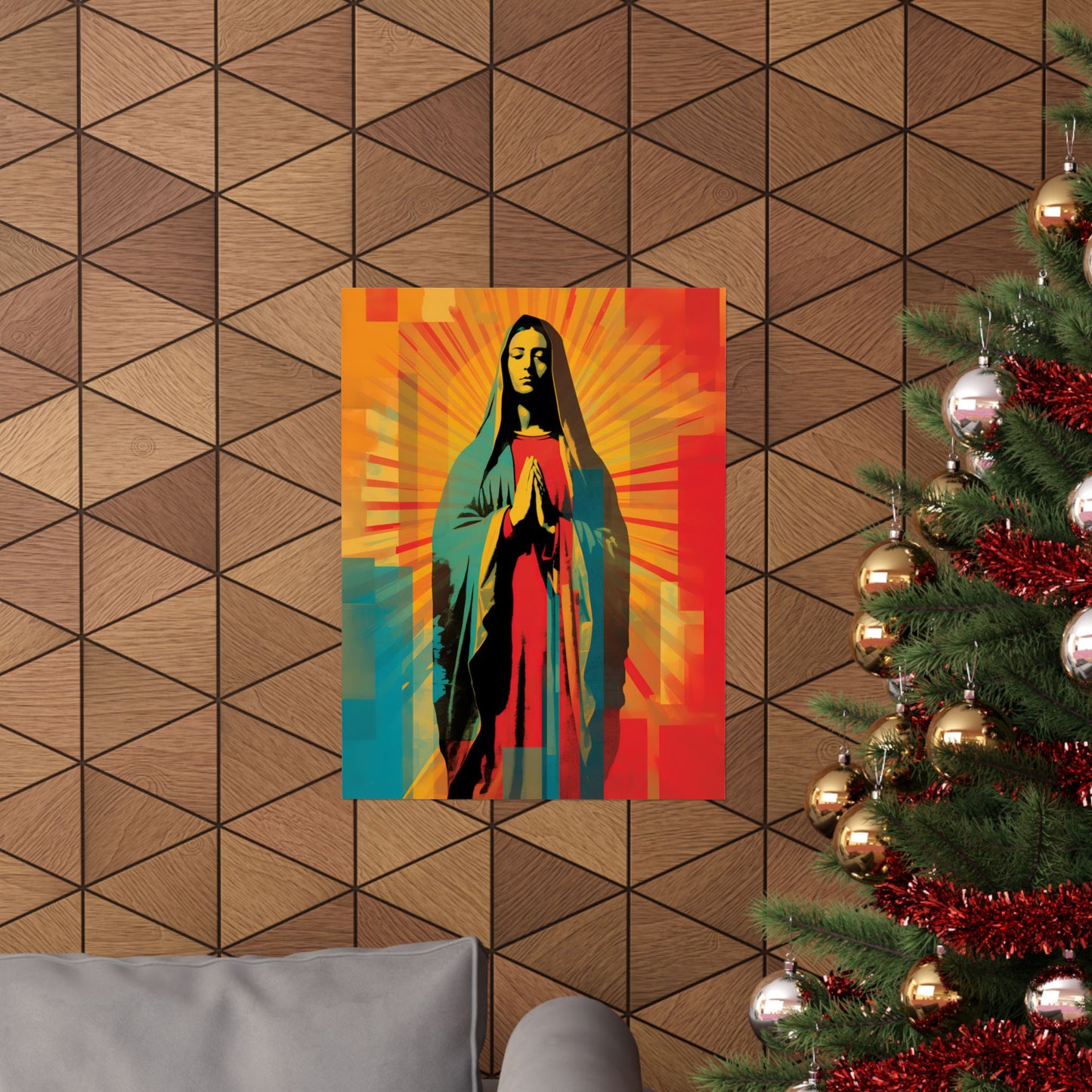 Our Lady of Guadalupe's Radiance - Sanctified Souls Print - Multiple Sizes - Premium Matte Vertical Posters - Virgin Mary