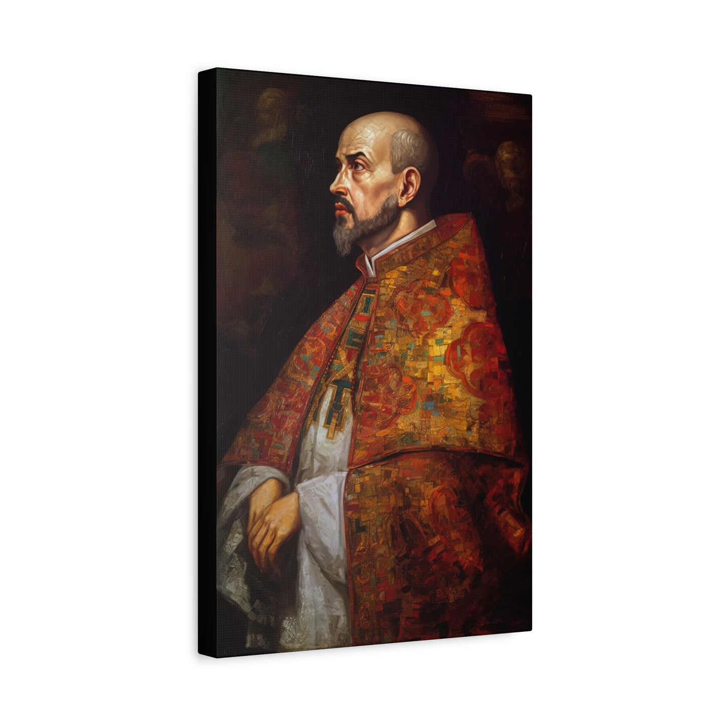 Saint Ignatius of Loyola Canvas Print - Multiple Sizes - Catholic Home art - Museum Wrapped Canvas - Sanctified Souls Print