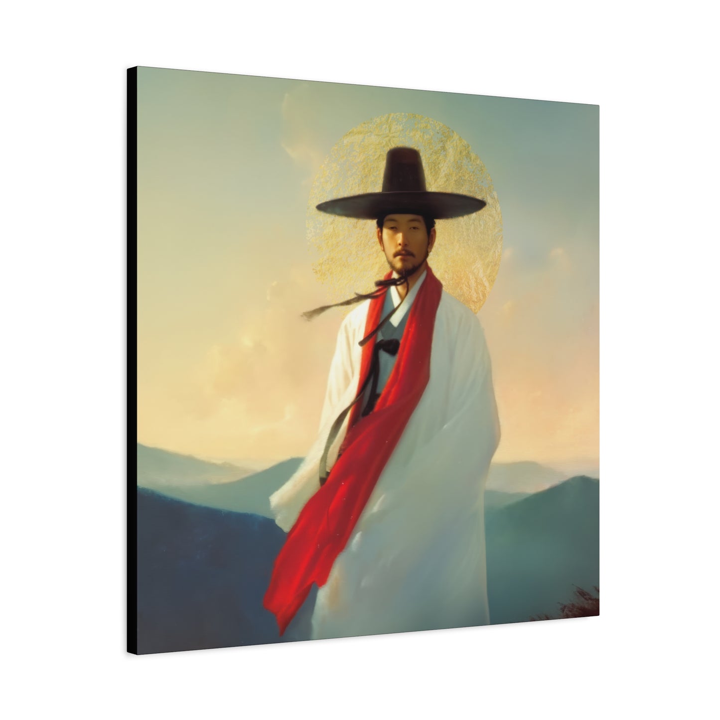 Saint Andrew Kim Taegon - Multiple Sizes - Catholic Home art - Museum Wrapped Canvas - Sanctified Souls Print - Martyr Saint