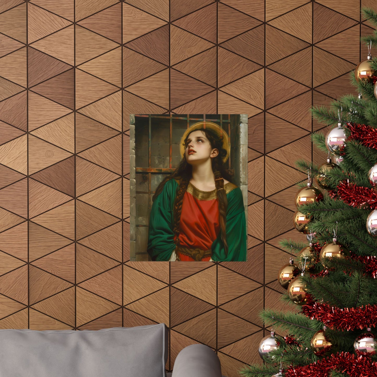Saint Juliana of Nicomedia - Sanctified Souls Print - Multiple Sizes - Premium Matte Vertical Posters - Catholic Art for the home