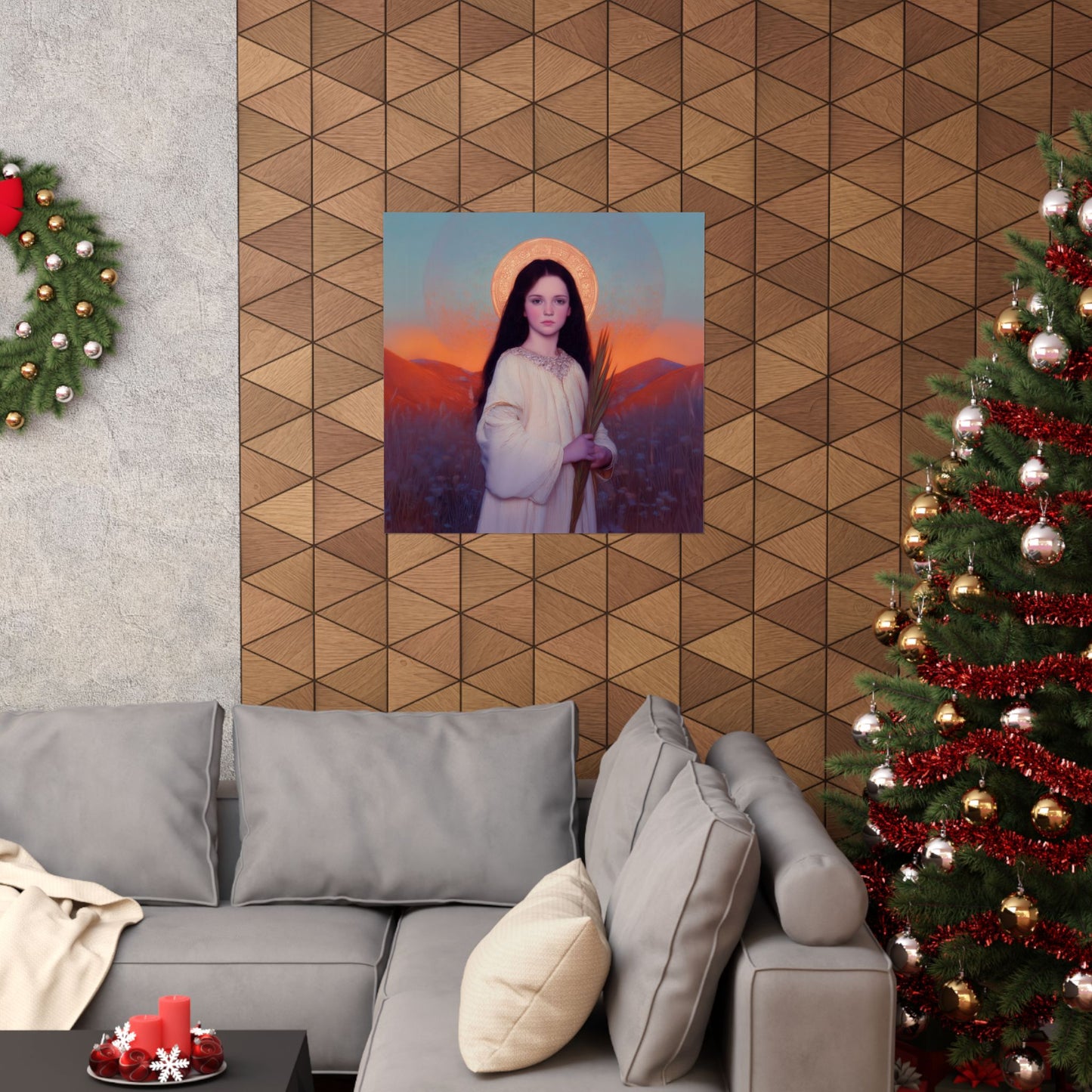 Saint Hope - Sanctified Souls Print - Multiple Sizes - Premium Posters - Catholic Art - Christian Home - Martyr Saint