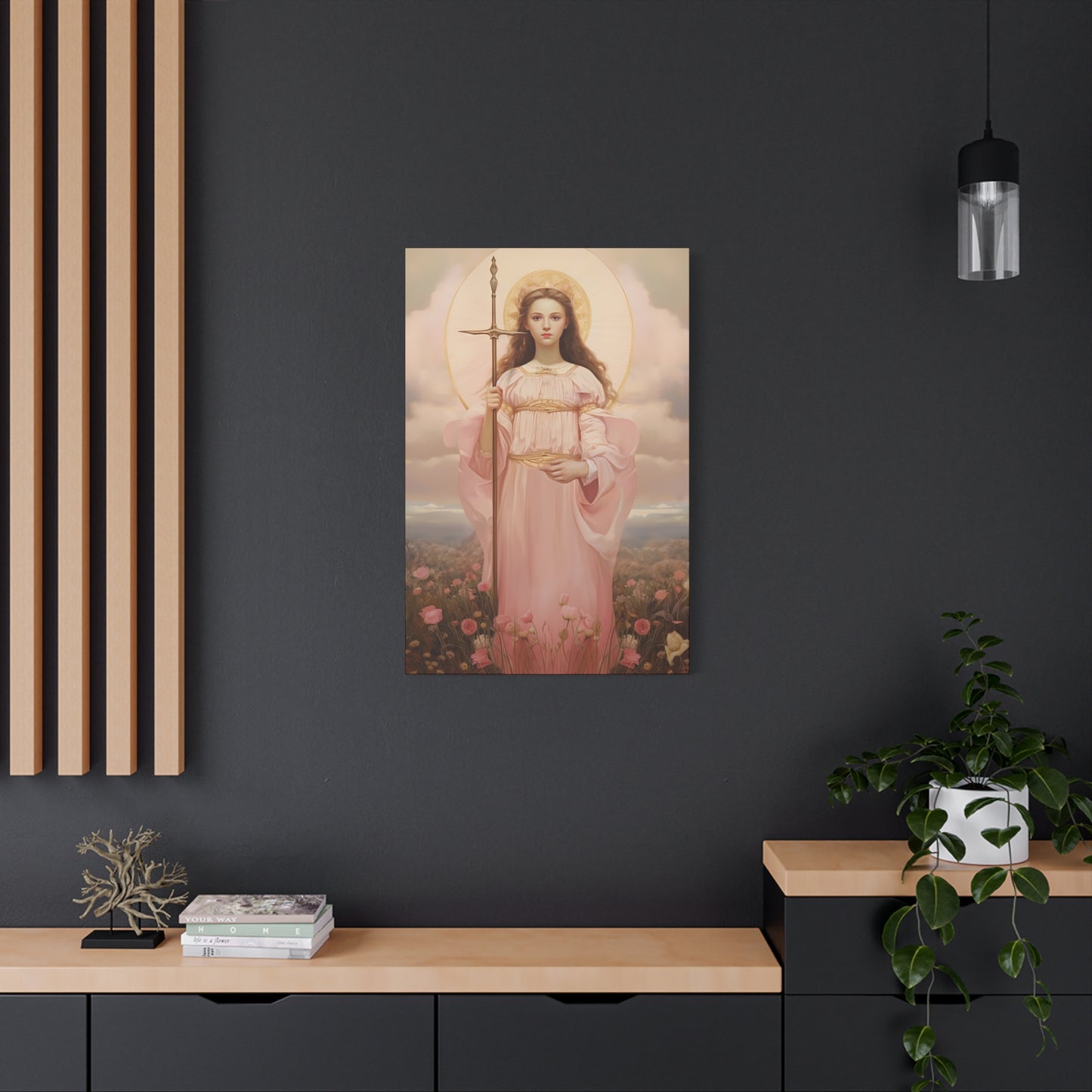 Saint Philomena Canvas Print - Multiple Sizes - Catholic Home art - Museum Wrapped Canvas - Sanctified Souls Print