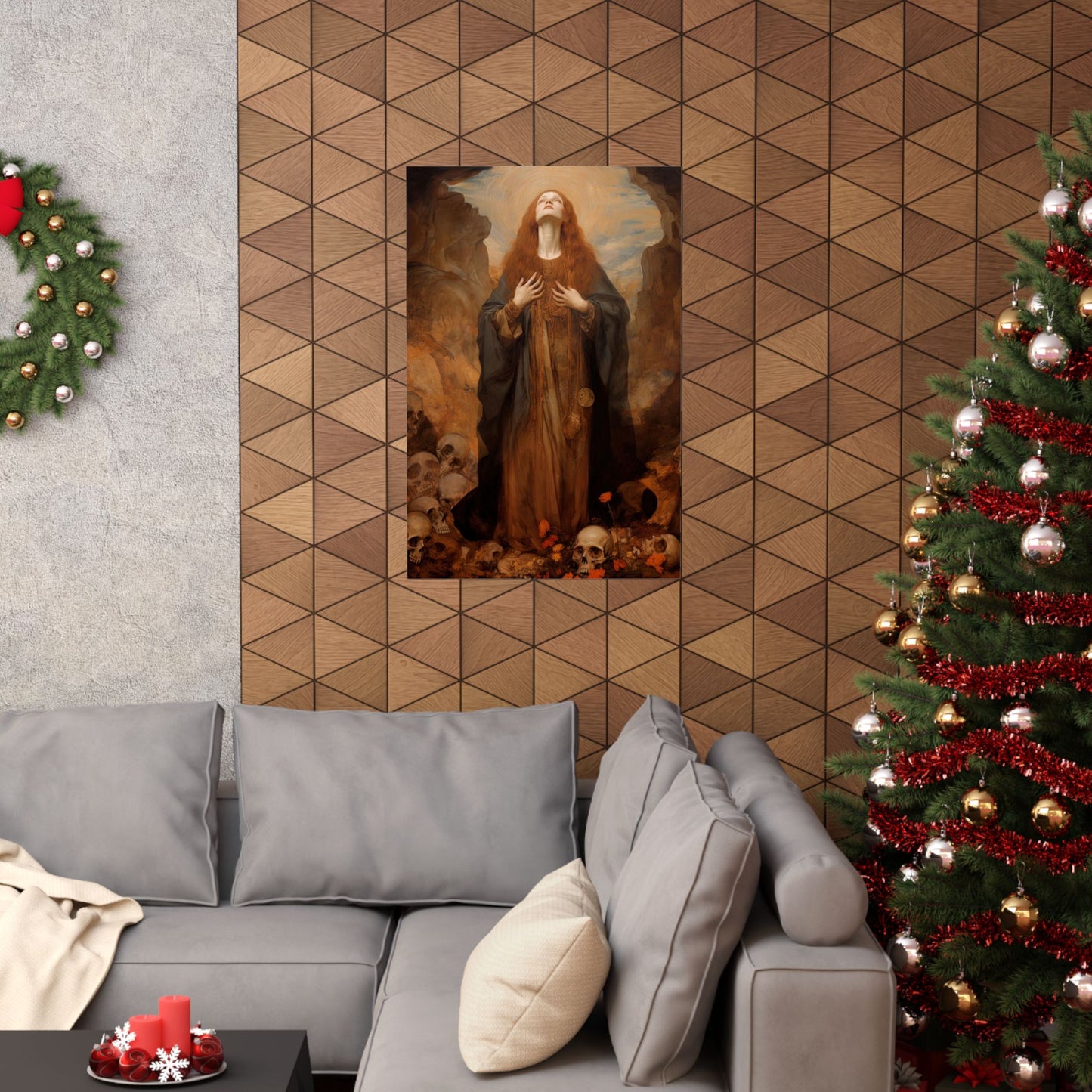 Saint Rosalia - Sanctified Souls Print - Multiple Sizes - Premium Matte Vertical Posters