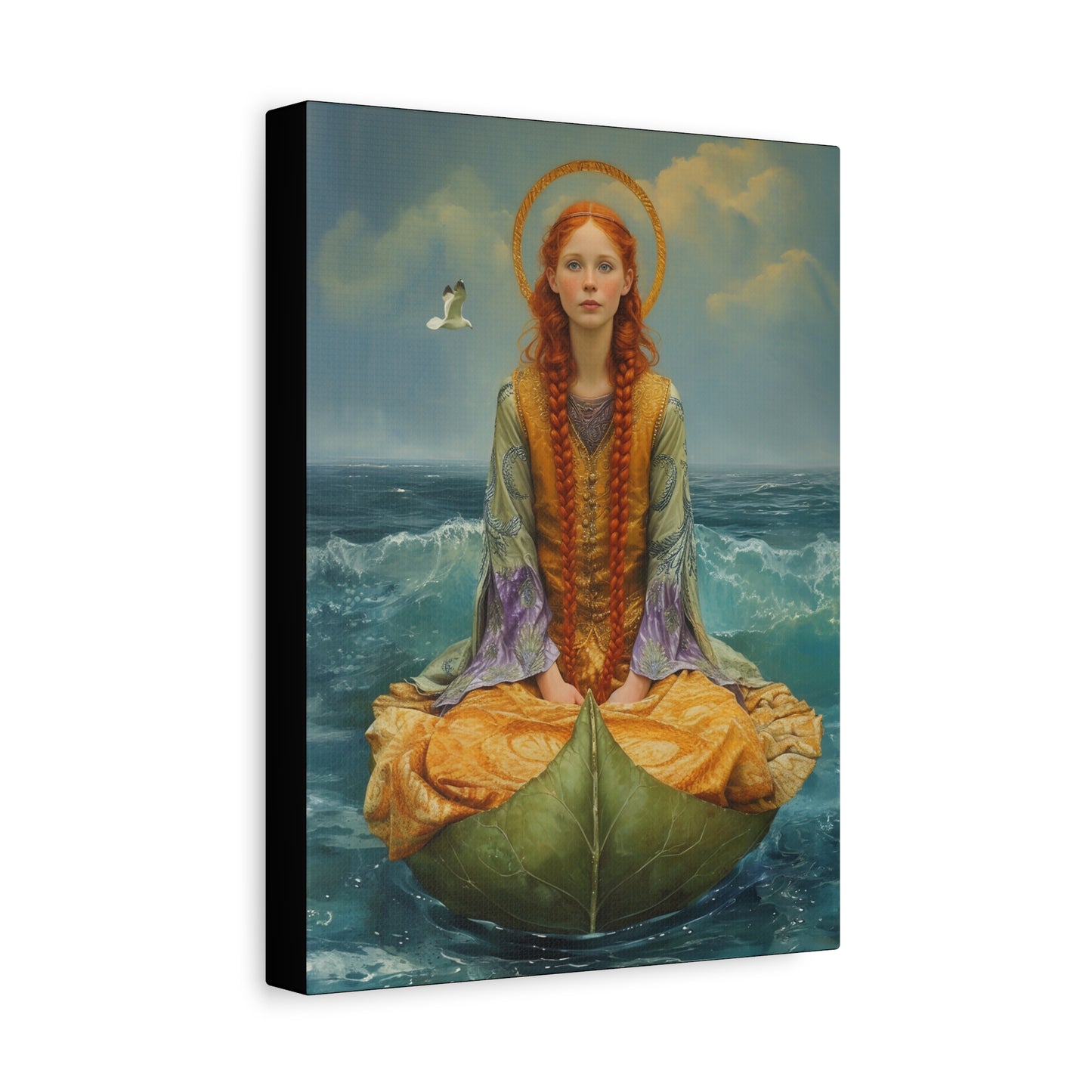 Saint Ia of Cornwall - Museum Wrapped Canvas - Sanctified Souls Print - Religious Art for your Home