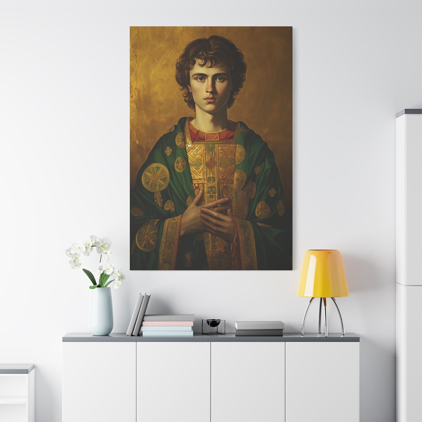 Saint Pantaleon Canvas Print - Multiple Sizes - Catholic Home art - Museum Wrapped Canvas - Sanctified Souls Print