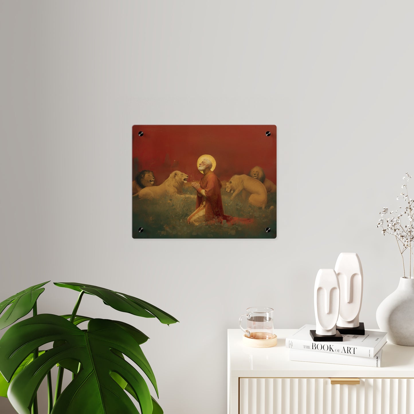 Saint Ignatius of Antioch Wall Art Panel - Ready to Hang Acrylic Print - Catholic Saint Art - Patron Saint Print - No Frame needed