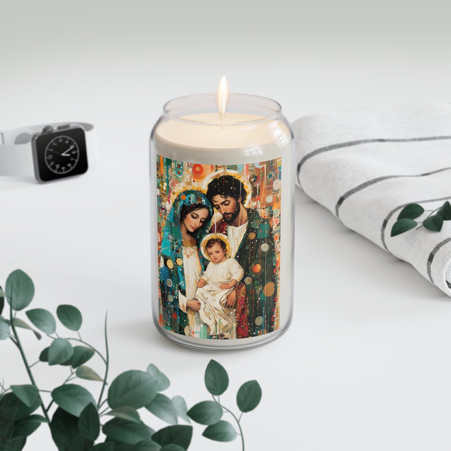 Eternal Light - Mary, Joseph, and the Christ Child Candle - Scented Prayer Candle, 13.75oz - Candle - Catholic Art - Jesus - Holy Family