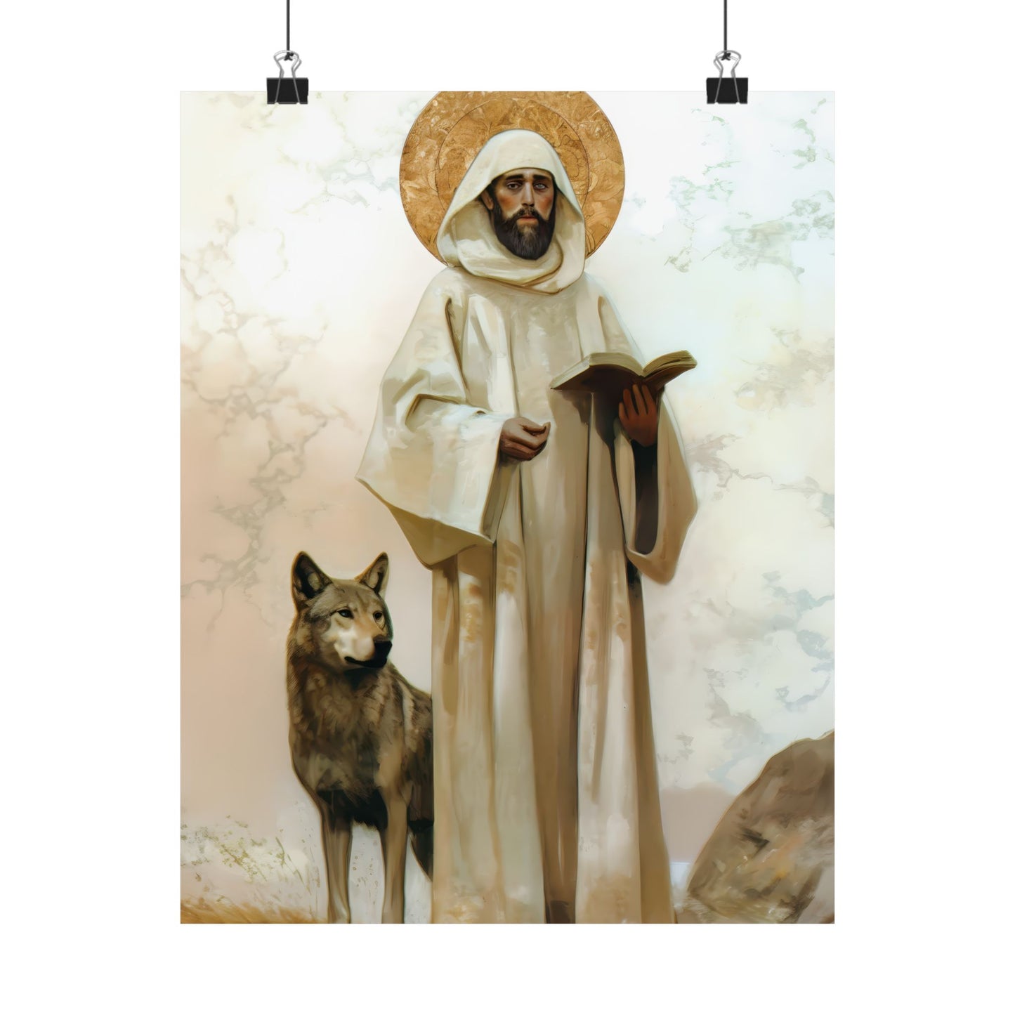 Saint William of Vercelli Poster Print - Sanctified Souls Print - Multiple Sizes - Premium Posters - Catholic Art for your home