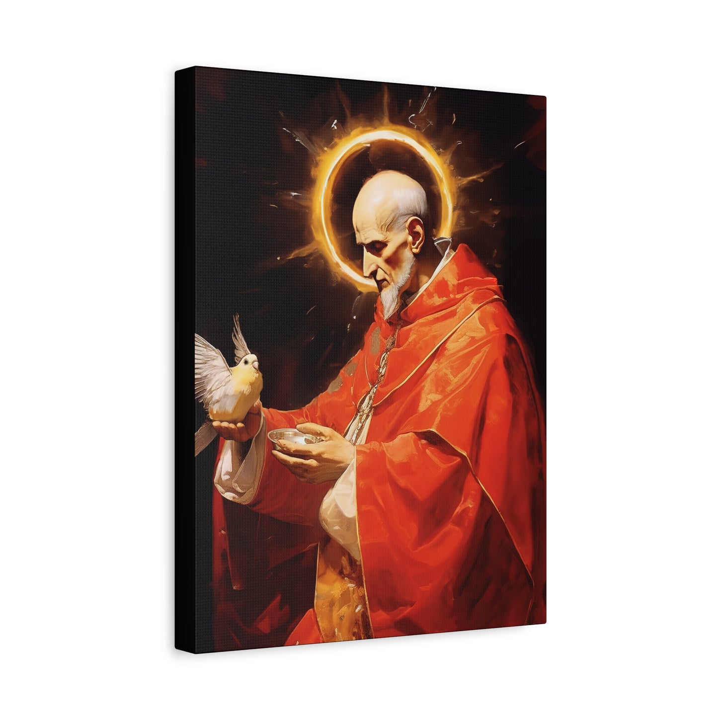 Pope Saint Gregory the Great - Museum Wrapped Canvas - Sanctified Souls Print - Religious Art for your Home