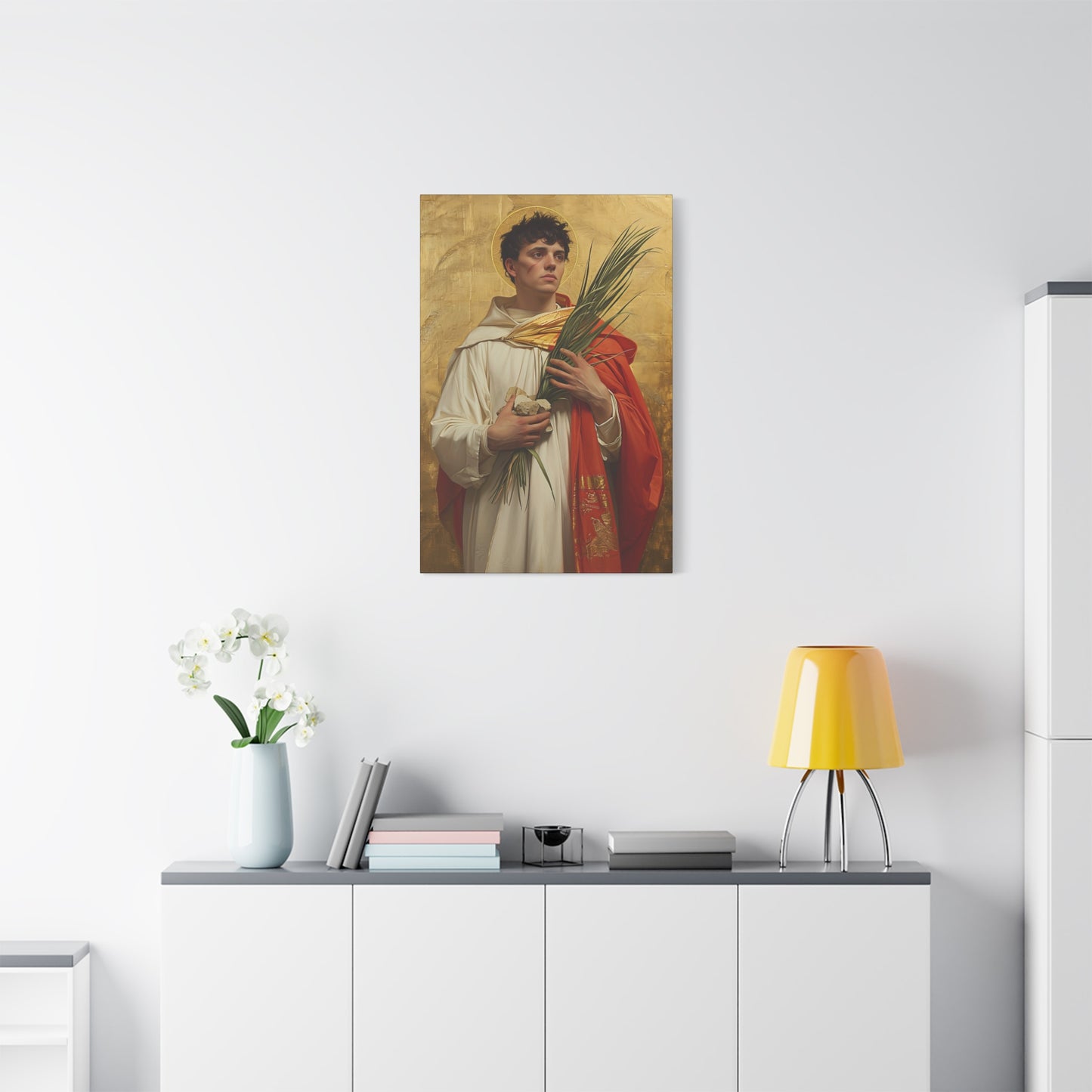 Saint Stephen - Museum Wrapped Canvas - Sanctified Souls Print - Religious Art for your Home