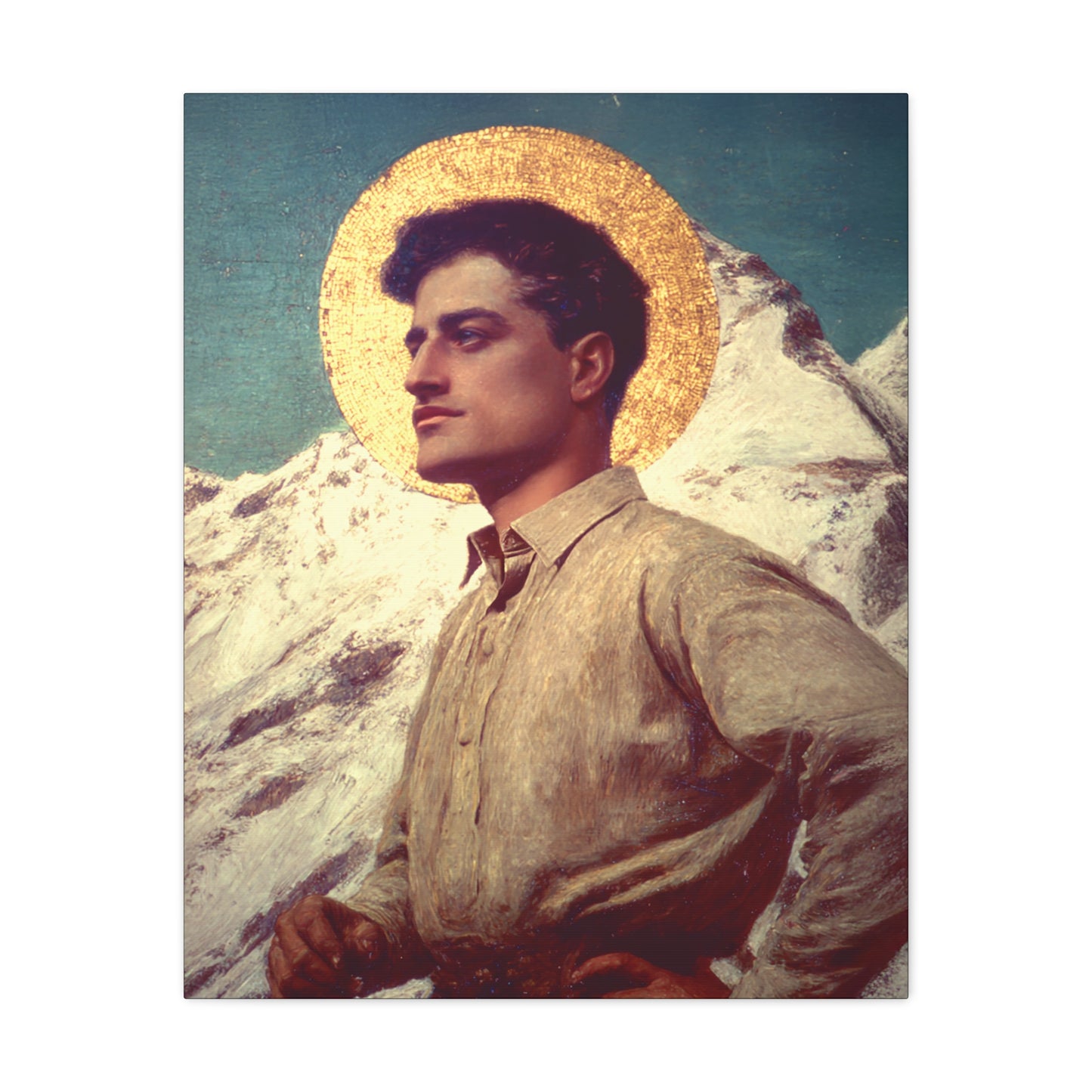 Saint Pier Giorgio Frassati - Museum Wrapped Canvas - Sanctified Souls Print - Religious Art for your Home - Catholic Patron Saint Art