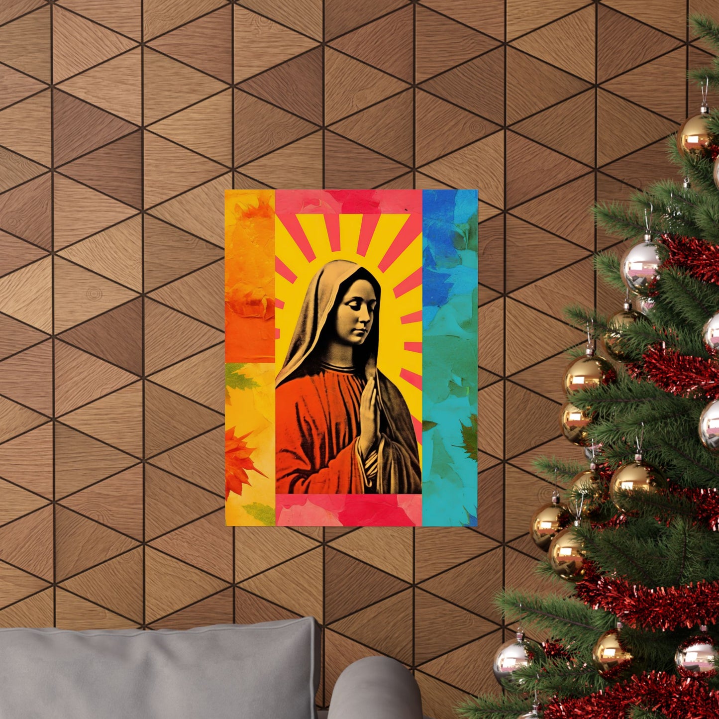 Radiant Mary : Mary in Art - Sanctified Souls Print - Multiple Sizes - Premium Matte Vertical Posters - Virgin Mary