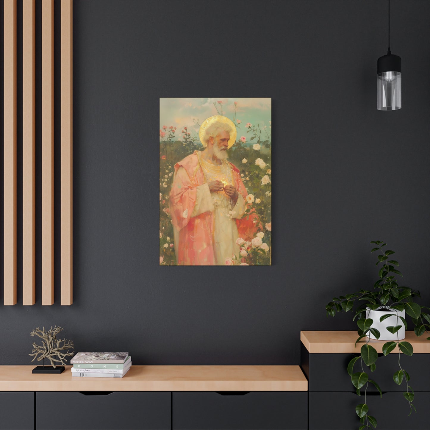 Saint Valentine - Multiple Sizes - Catholic Home art - Museum Wrapped Canvas - Sanctified Souls Print - Catholic Saint Art