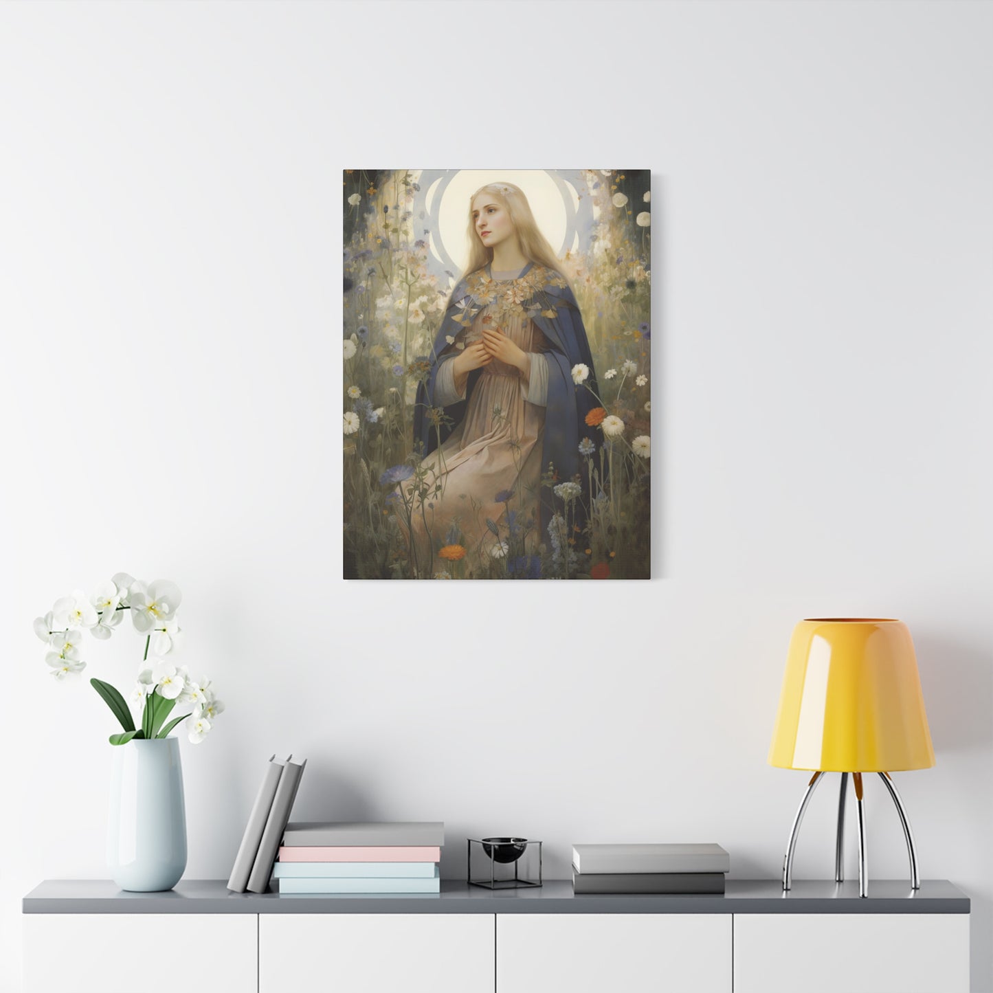 Saint Hildegard of Bingen - Museum Wrapped Canvas - Sanctified Souls Print - Religious Art for your Home