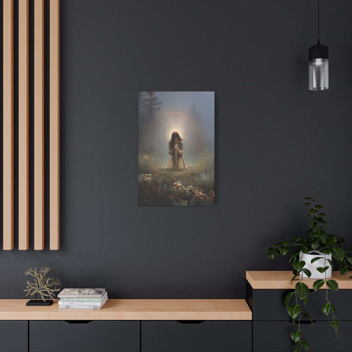 Saint Joan of Arc - Museum Wrapped Canvas - Sanctified Souls Print - Religious Art for your Home - Catholic Patron Saint Art