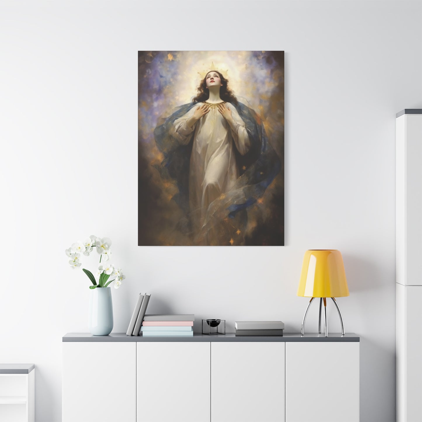 The Assumption of Mary - Museum Wrapped Canvas - Sanctified Souls Print - Religious Art for your Home
