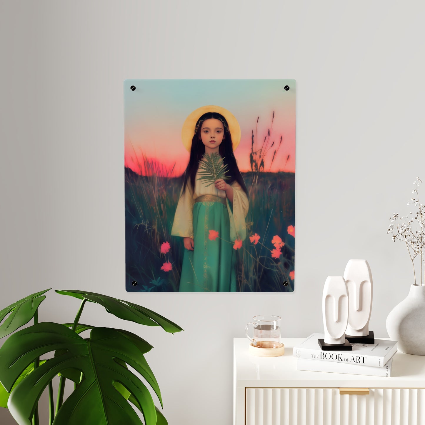 Saint Charity Wall Art Panel - Ready to Hang Acrylic Print - Catholic Saint Art - Patron Saint Print - Martyr of the Church