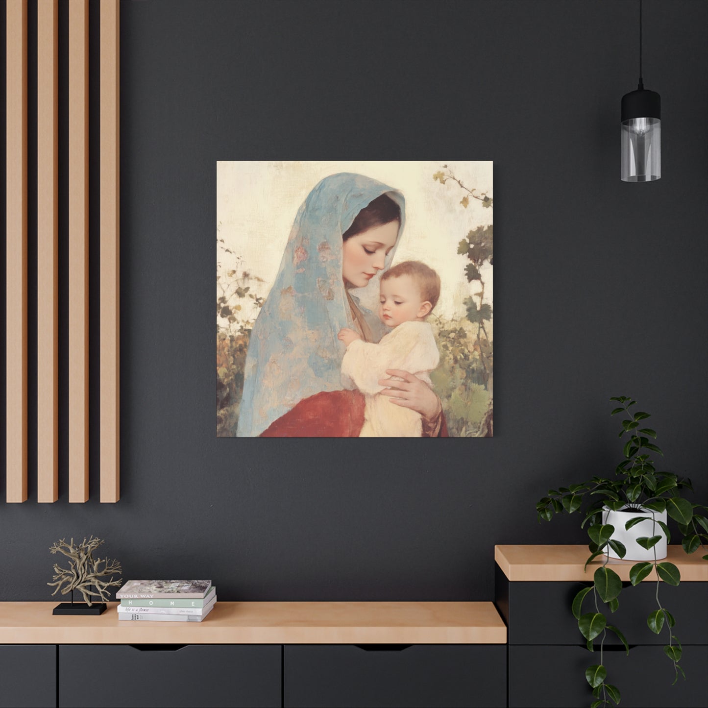 Our Lady of the Grapes / Out Lady of the Harvest - Gallery Wrapped Canvas - Print - Religious Art for your Home - Catholic Art