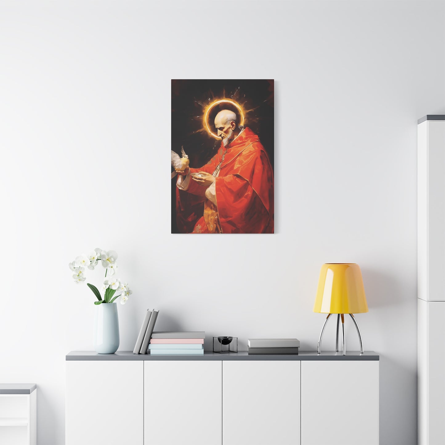 Pope Saint Gregory the Great - Museum Wrapped Canvas - Sanctified Souls Print - Religious Art for your Home