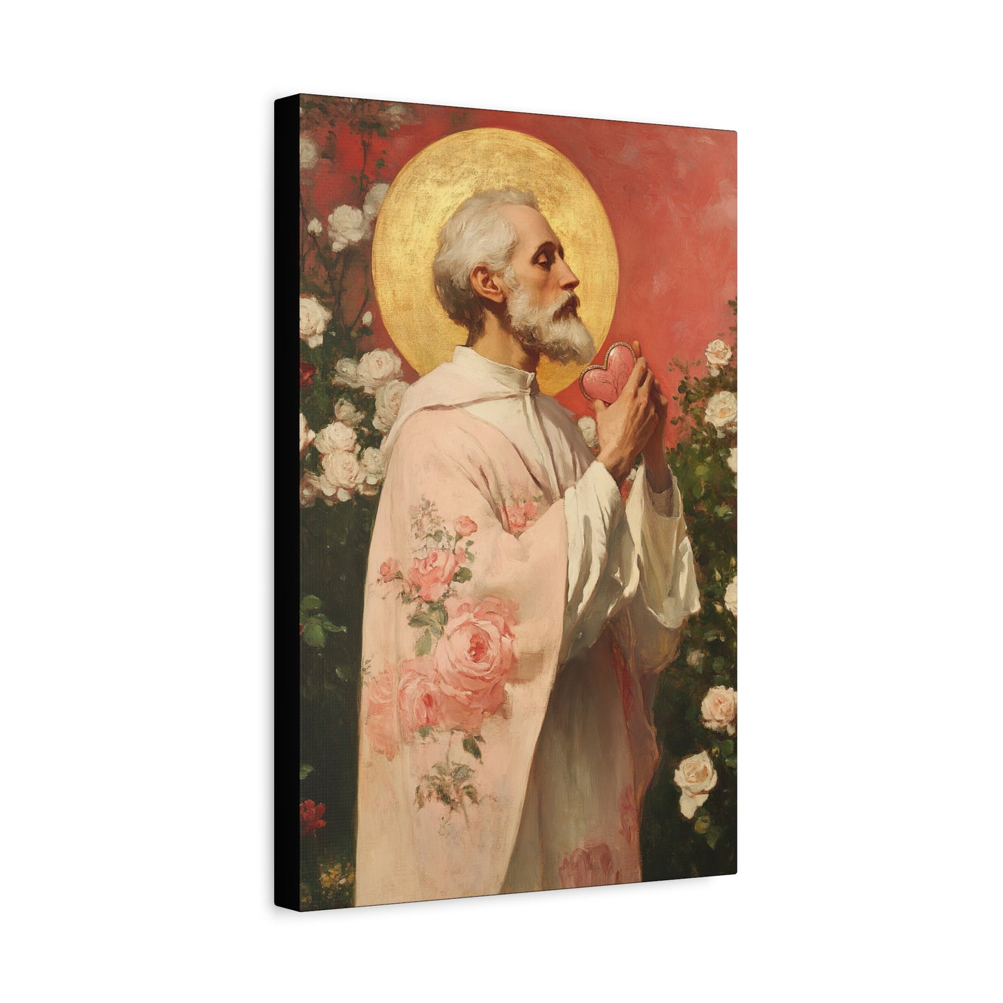 Saint Valentine - Multiple Sizes - Catholic Home art - Museum Wrapped Canvas - Sanctified Souls Print - Catholic Saint Art