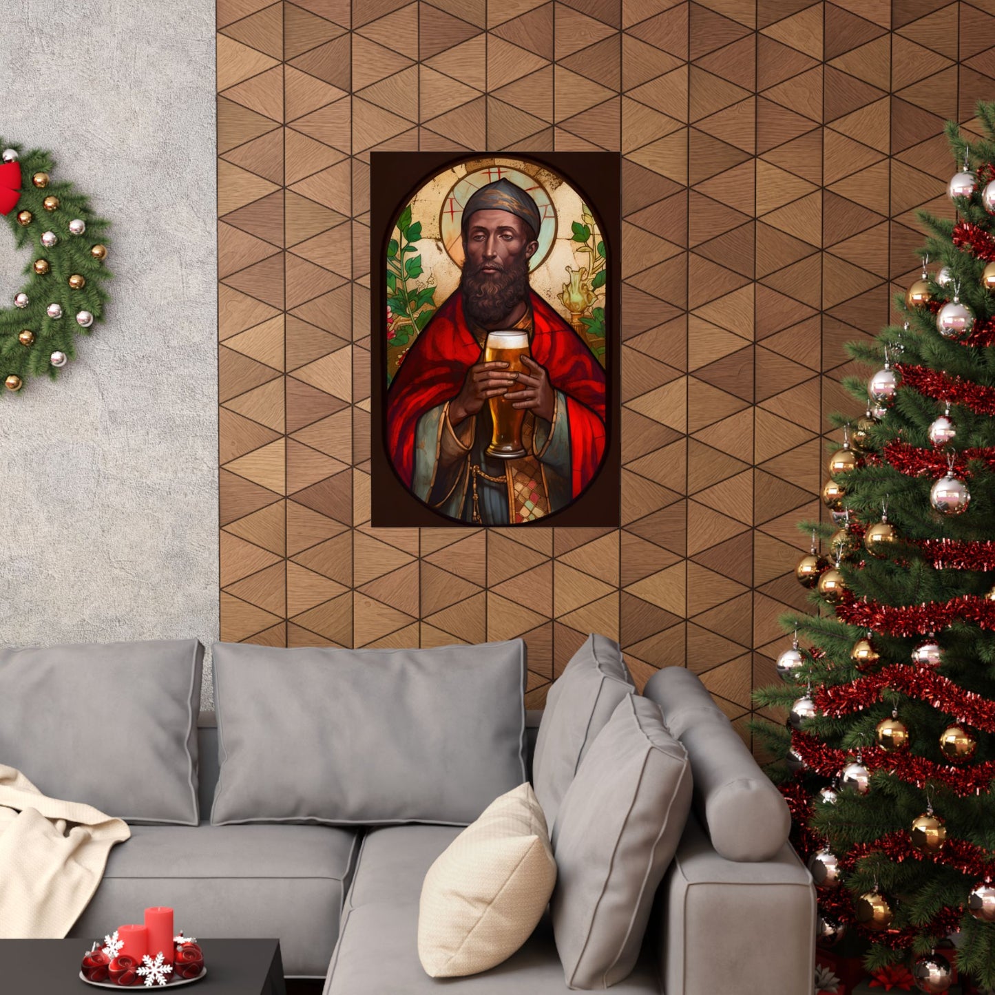 Saint Augustine of Hippo - Sanctified Souls Print - Multiple Sizes - Premium Matte Vertical Posters