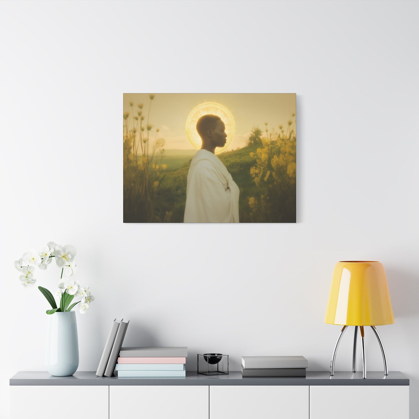 Saint Charles Lwanga - Museum Wrapped Canvas - Sanctified Souls Print - Religious Art for your Home - Catholic Patron Saint Art