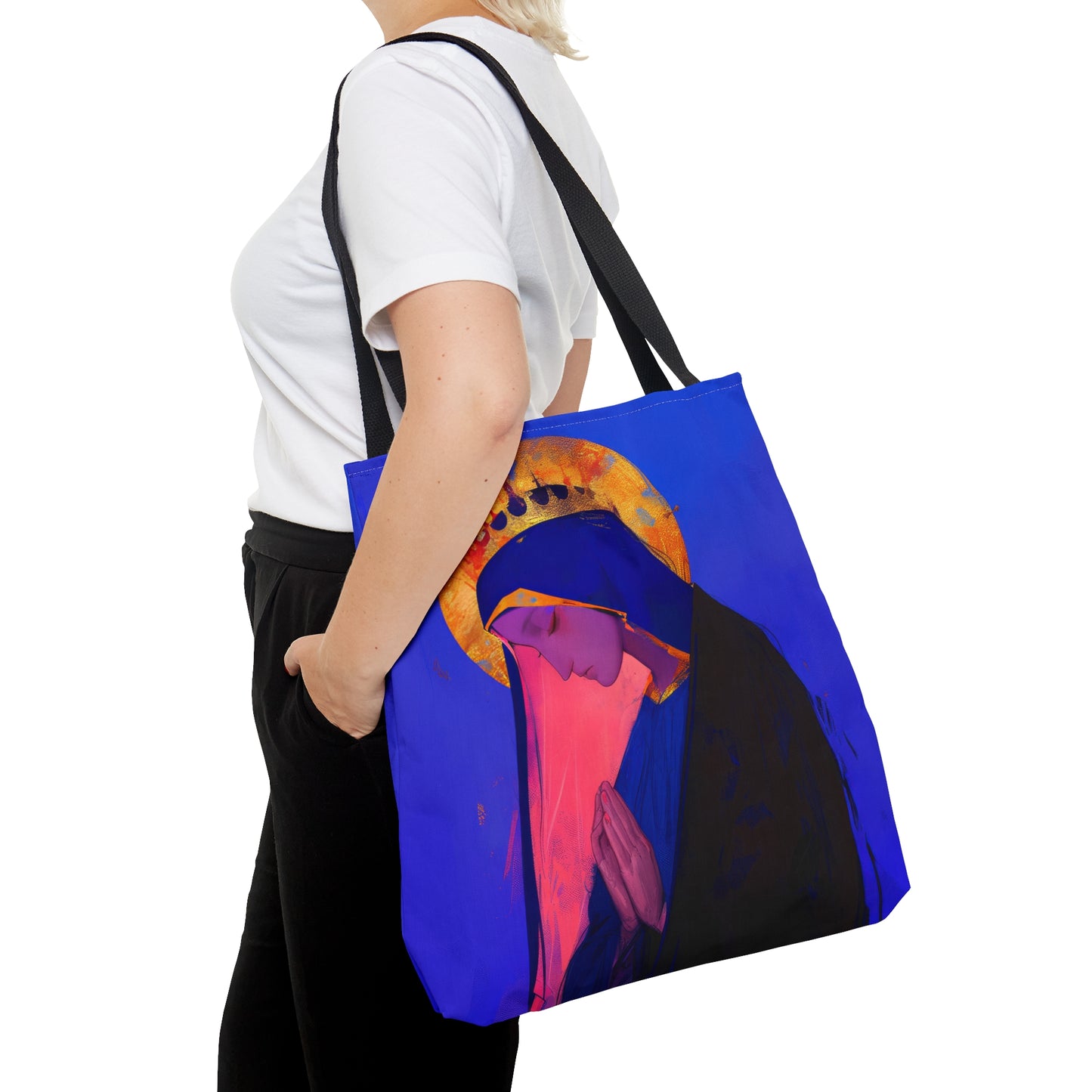 Mary, Mother of God - Blessed Among Women Tote Bag - Large Medium Small Faith Art Bag - Catholic Faith Purse - Religious Carry All