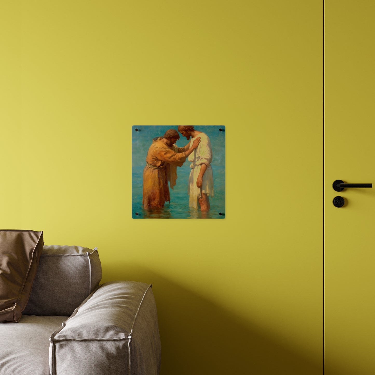 Saint John the Baptist, Servant of the Dawn Acrylic Wall Art Panel - Ready to Hang Acrylic Print - Catholic Saint Art