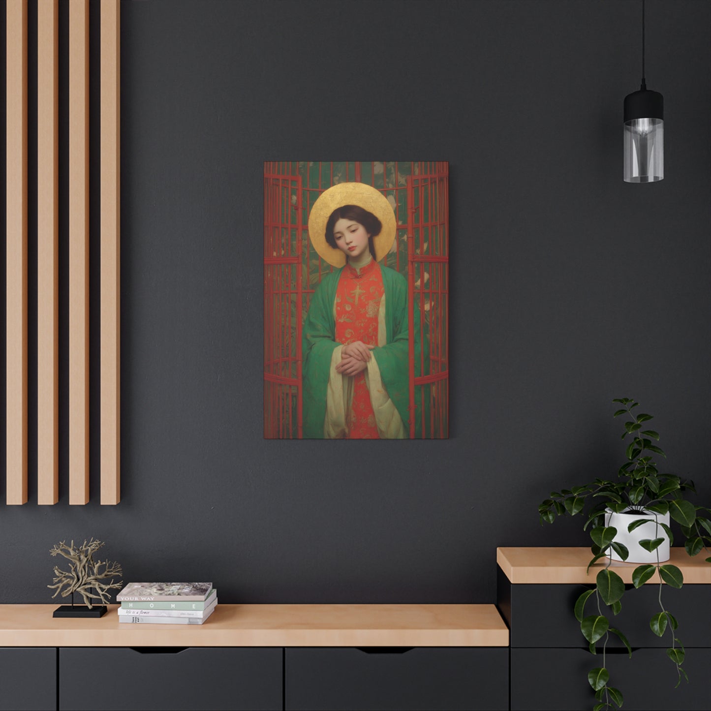 Saint Agnes Tsao Kou Ying - Museum Wrapped Canvas - Sanctified Souls Print - Religious Art for your Home - Catholic Patron Saint Art