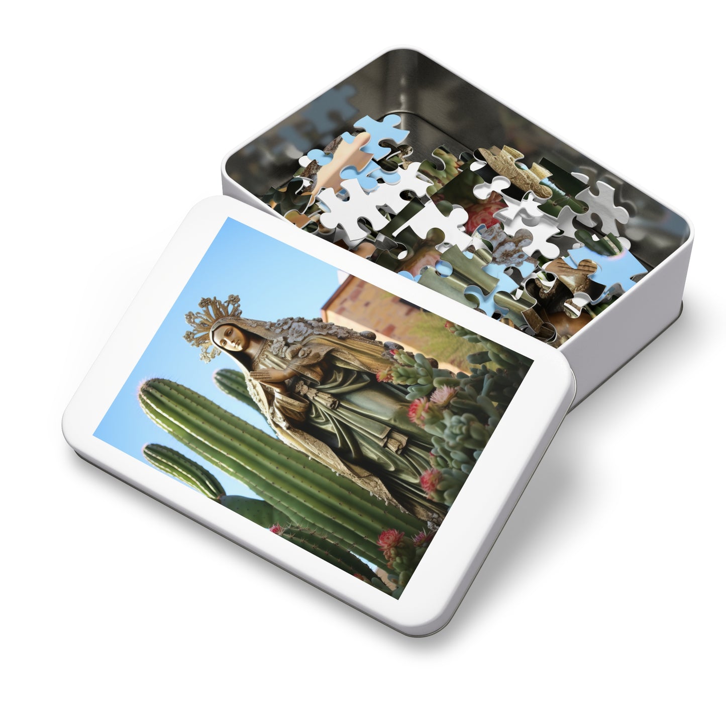 Our Lady of Guadalupe - Puzzle and Keepsake Tin - Religious Jigsaw Puzzle (30, 110, 252, 500,1000-Piece) - Religious Puzzle