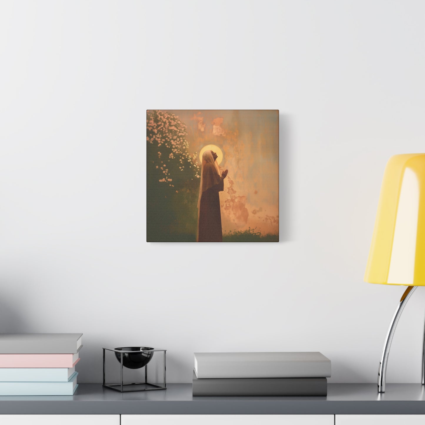 Saint Monica - Museum Wrapped Canvas - Sanctified Souls Print - Religious Art for your Home - Angel Art - Religious