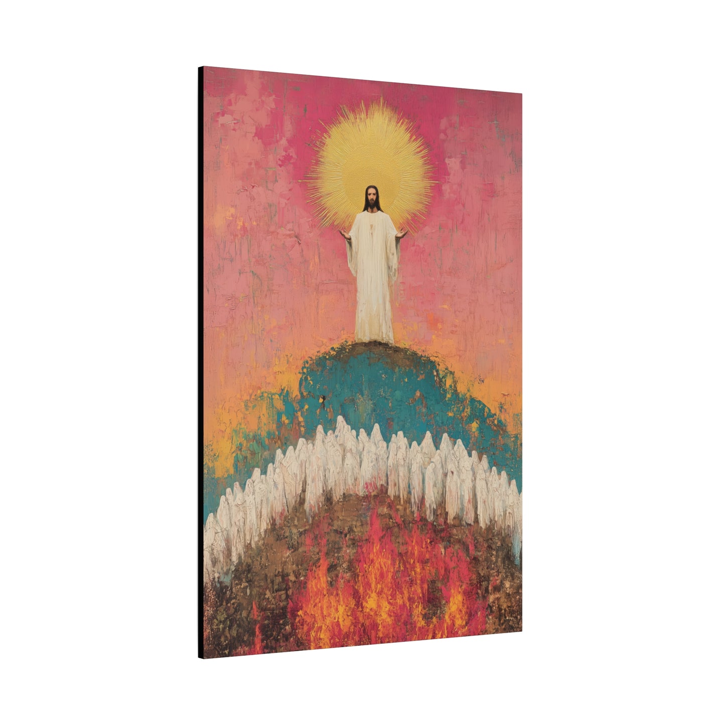 Light Pierced the Abyss - Museum Wrapped Canvas - Sanctified Souls Print - Religious Art for your Home