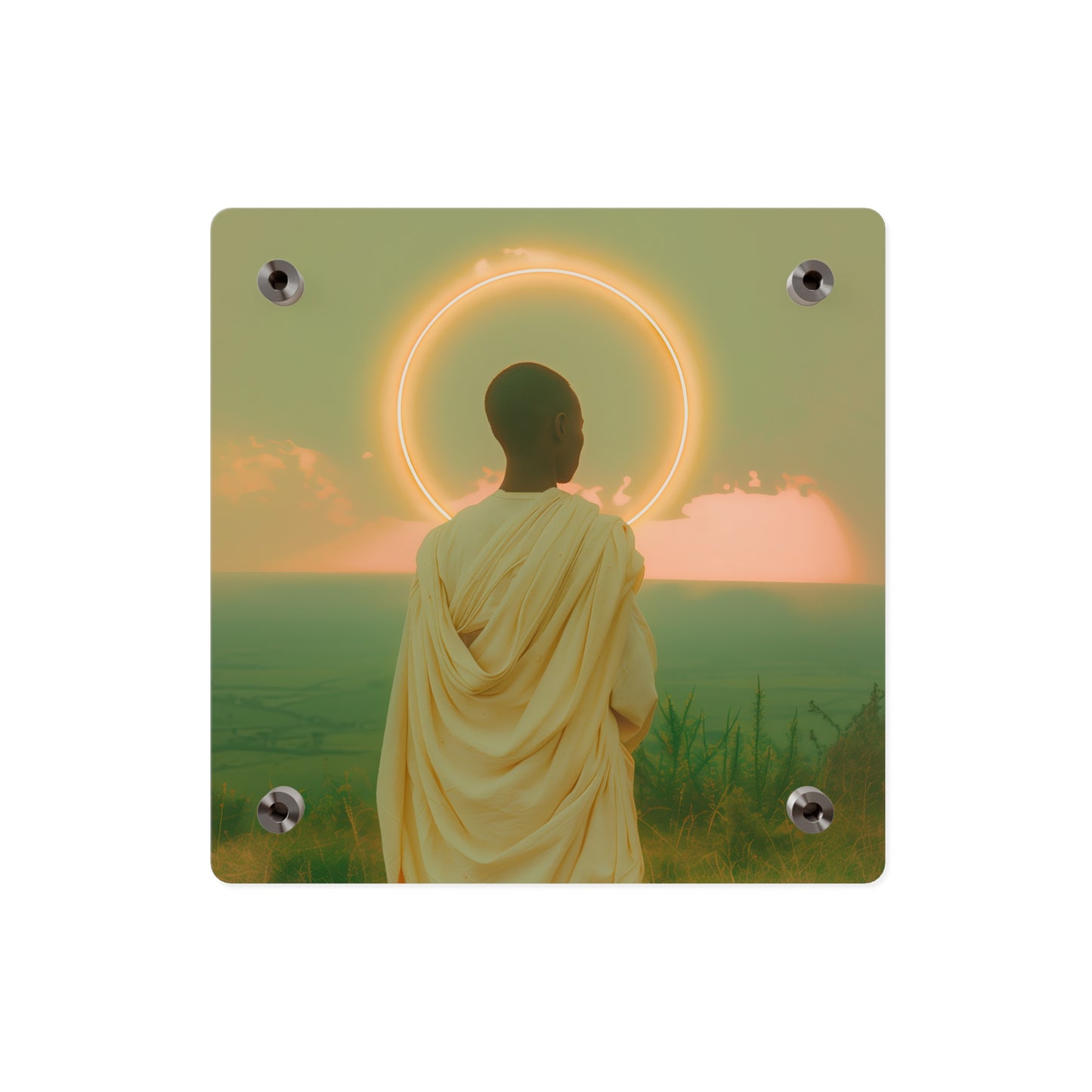 Saint Charles Lwanga Wall Art Panel - Ready to Hang Acrylic Print - Catholic Saint Art - Patron Saint Print - No Frame needed