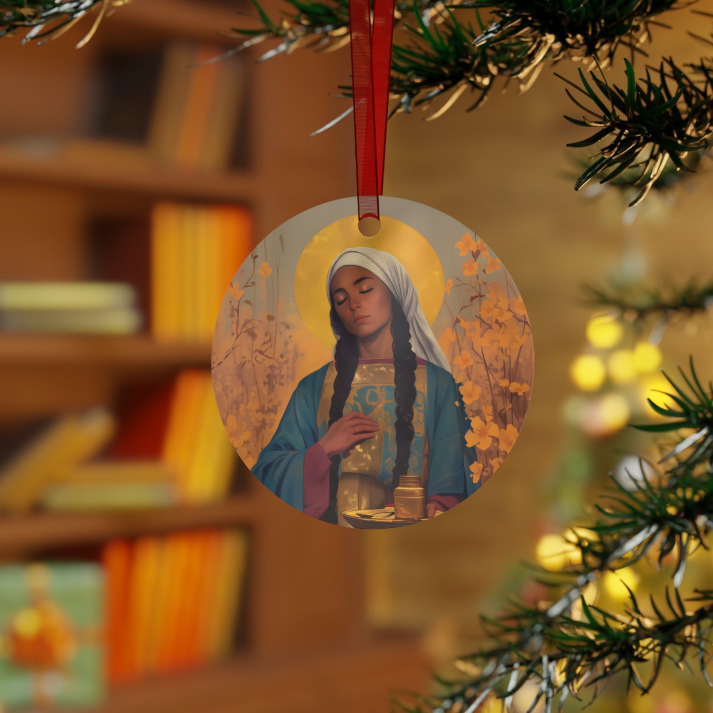 Saint Hermione of Ephesus - Metal Ornament - Religious Holiday Christmas Ornament and Keepsake