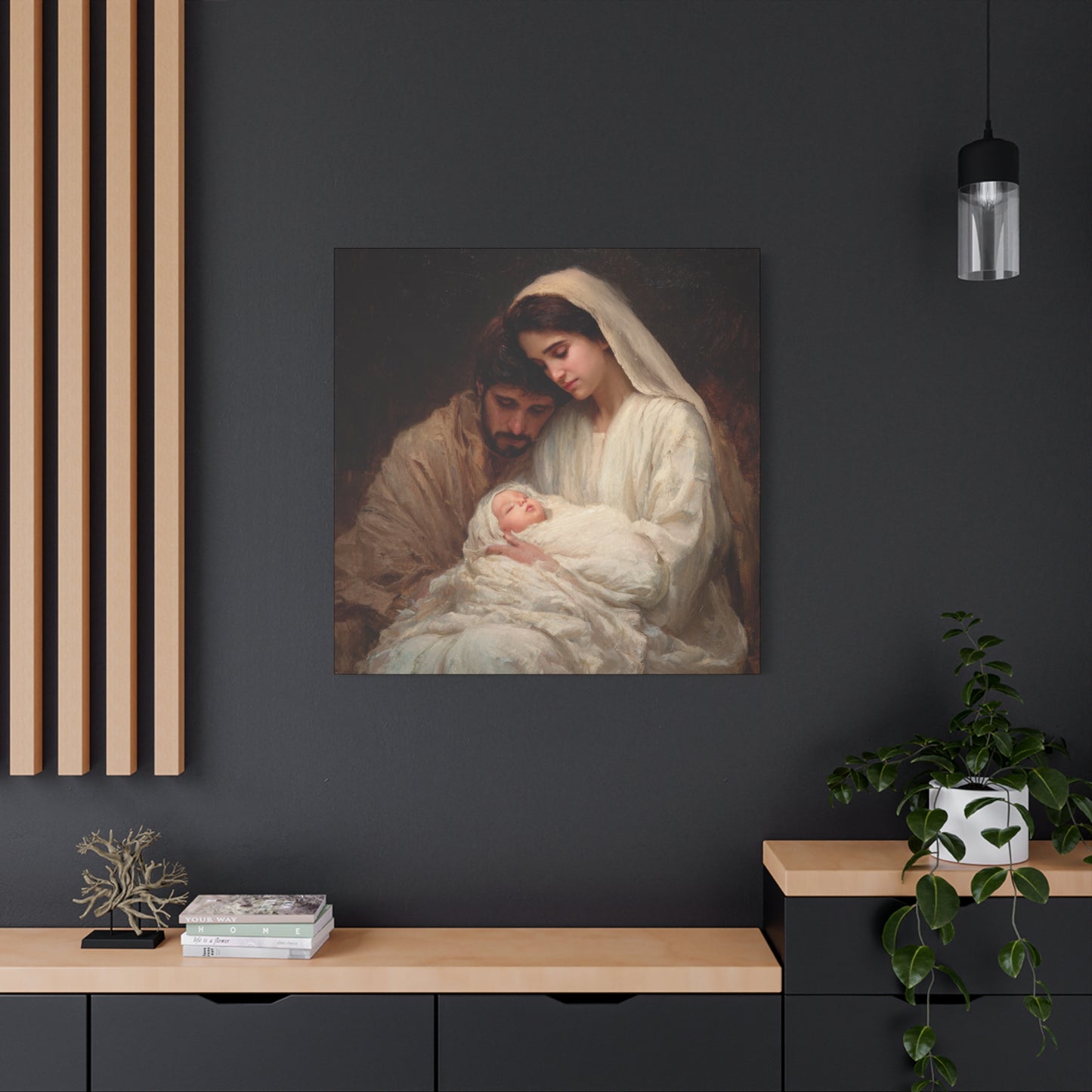 The Quiet Kingdom of the Holy Family - Gallery Wrapped Canvas - Print - Religious Art for your Home - Catholic