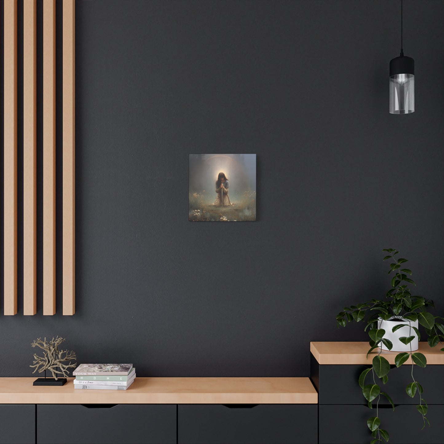 Saint Joan of Arc - Museum Wrapped Canvas - Sanctified Souls Print - Religious Art for your Home - Catholic Patron Saint Art