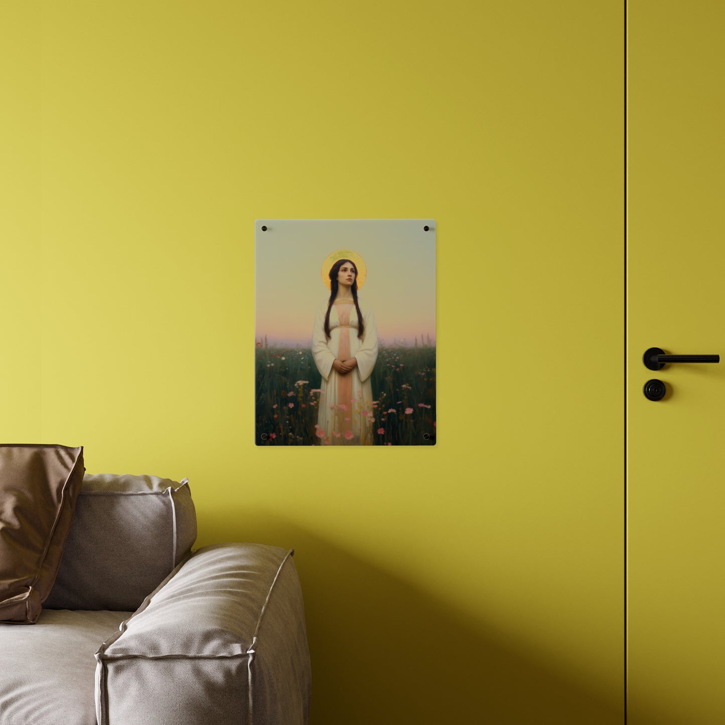 Saint Sabina Wall Art Panel - Ready to Hang Acrylic Print - Catholic Saint Art - Patron Saint Print - No Frame needed