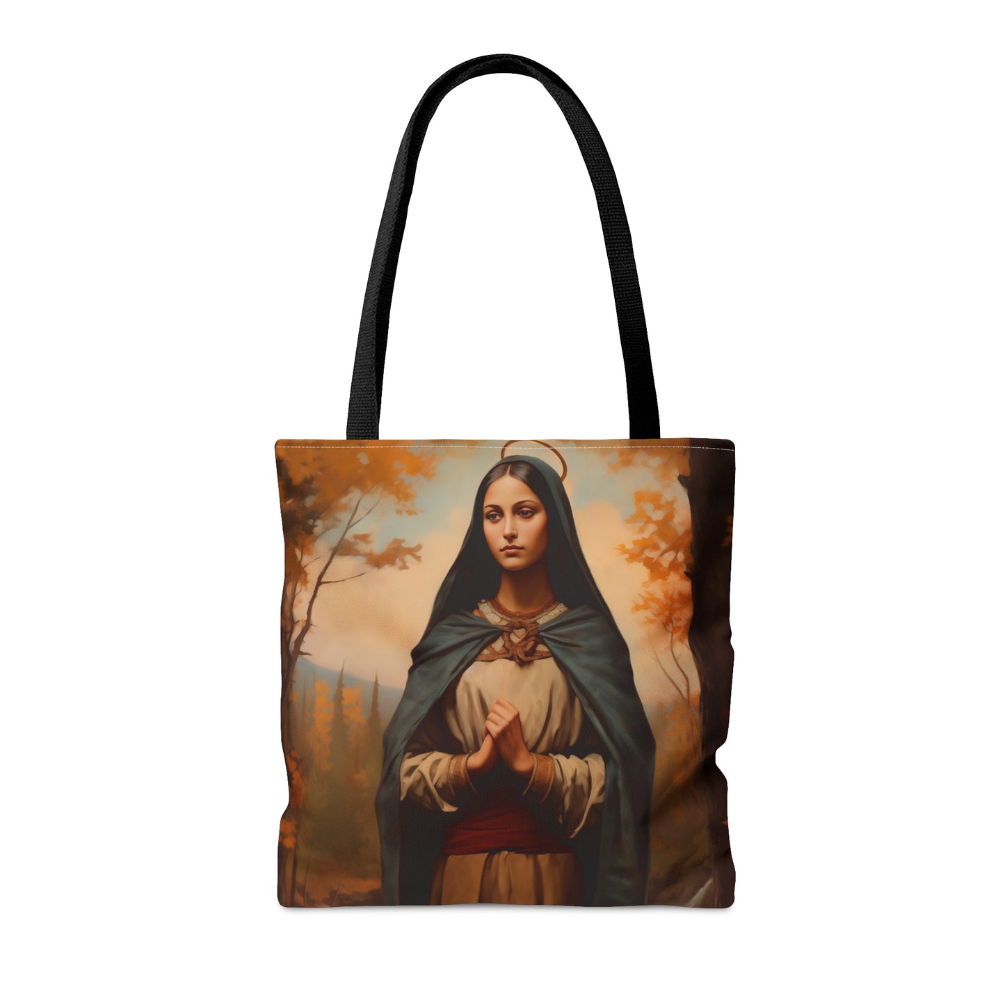 Saint Kateri Tekakwitha Tote Bag - Large Medium Small Faith Art Bag - Re usable Tote Purse - Double Sided - Catholic Art Bag