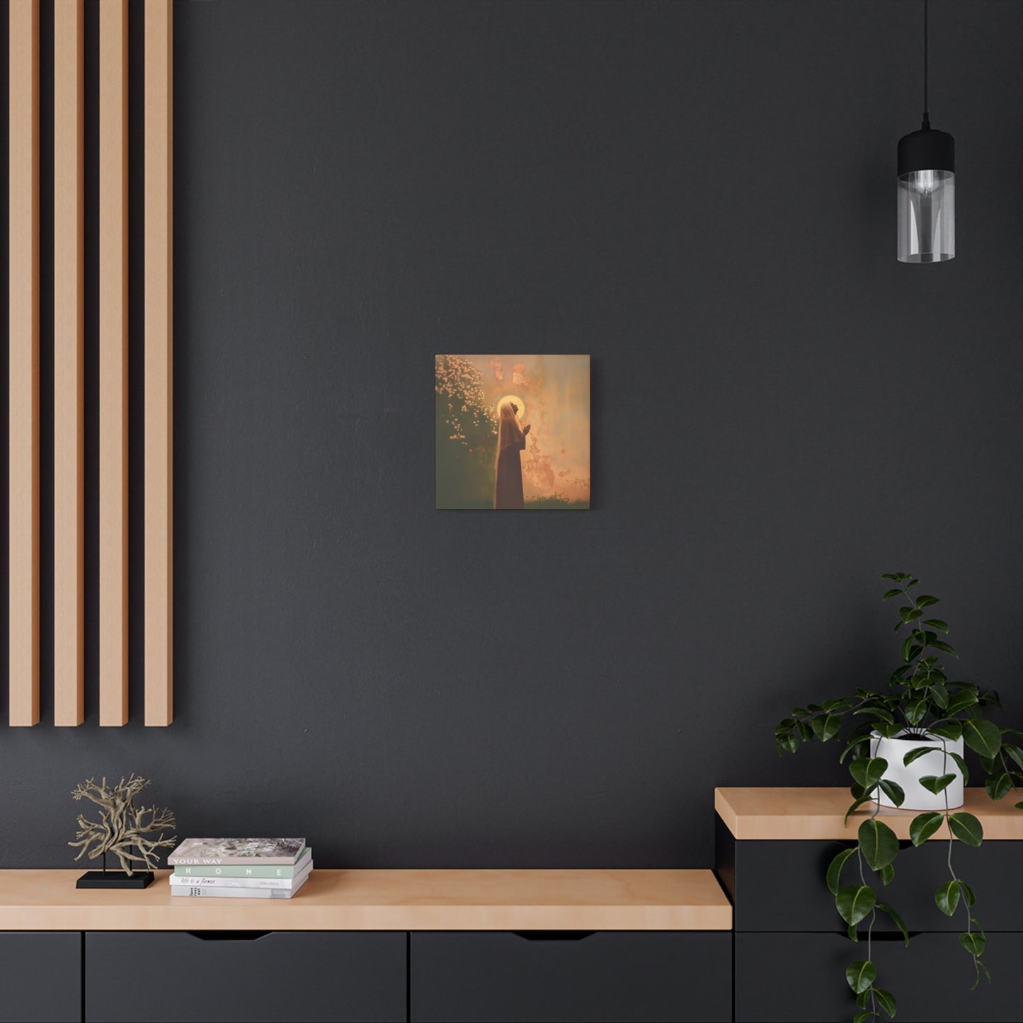 Saint Monica - Museum Wrapped Canvas - Sanctified Souls Print - Religious Art for your Home - Angel Art - Religious