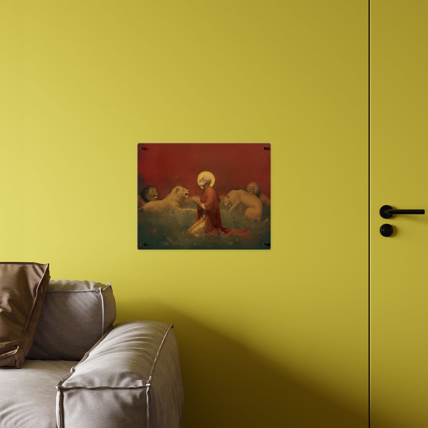 Saint Ignatius of Antioch Wall Art Panel - Ready to Hang Acrylic Print - Catholic Saint Art - Patron Saint Print - No Frame needed