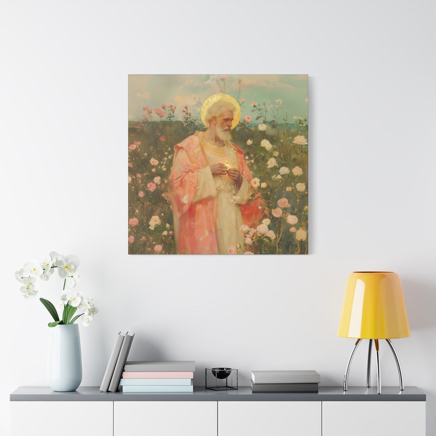 Saint Valentine - Multiple Sizes - Catholic Home art - Museum Wrapped Canvas - Sanctified Souls Print - Catholic Saint Art