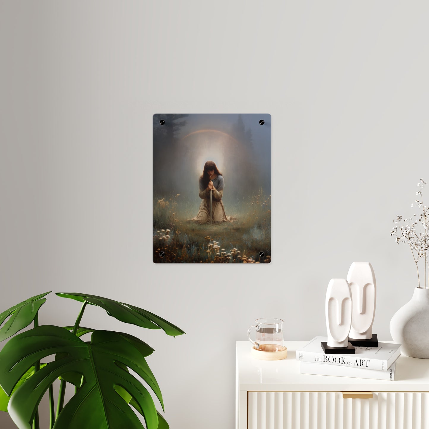 Saint Joan of Arc Wall Art Panel - Ready to Hang Acrylic Print - Catholic Saint Art - Patron Saint Print - No Frame needed